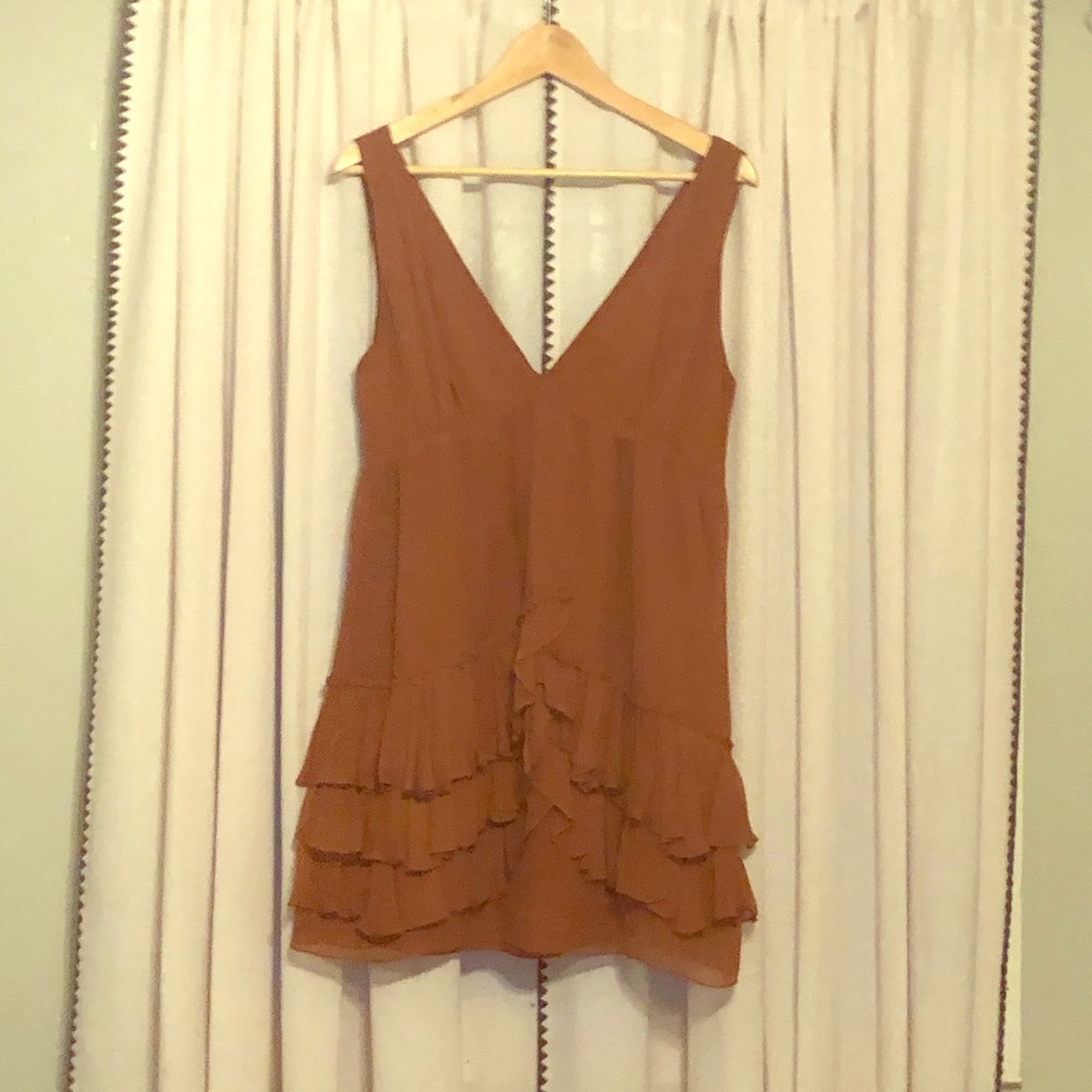 Elizabeth and James Silk Ruffle Tank/Dress